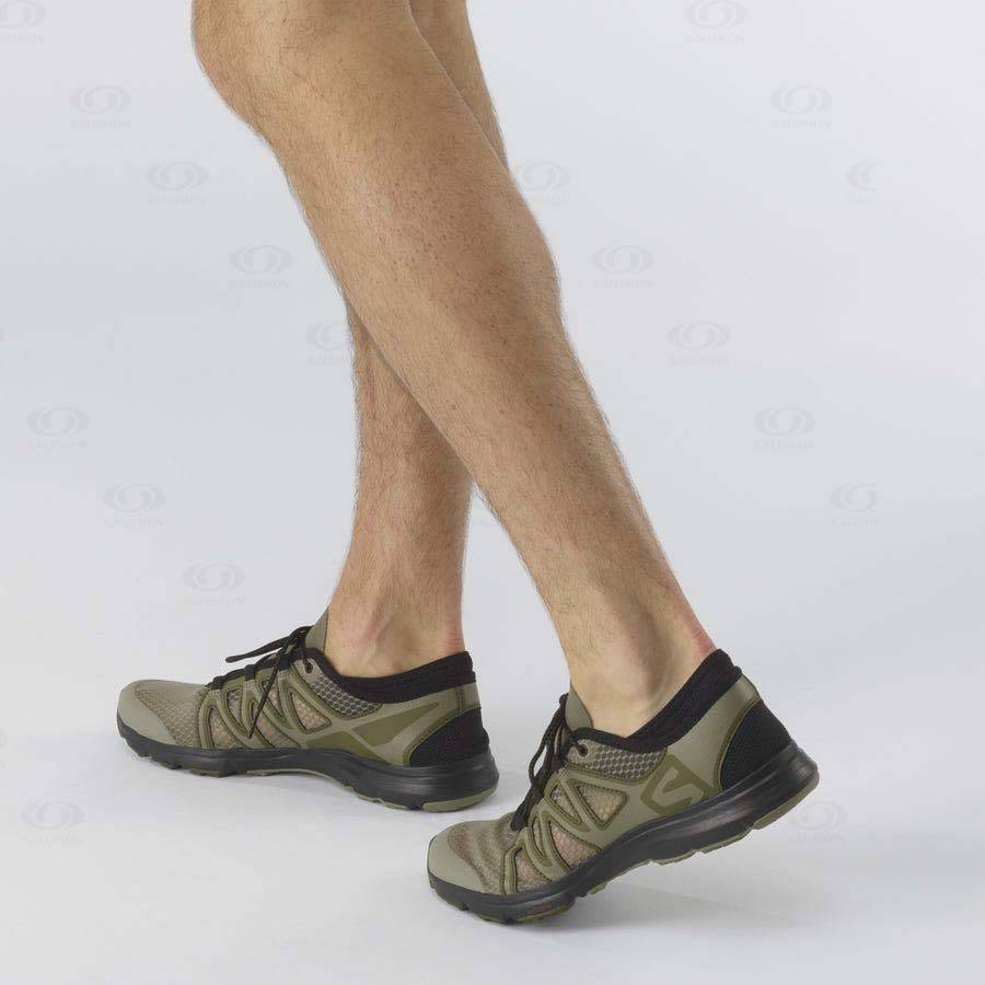 Olive Men's Salomon CROSSAMPHIBIAN SWIFT 2 Water Shoes | USA-N1862