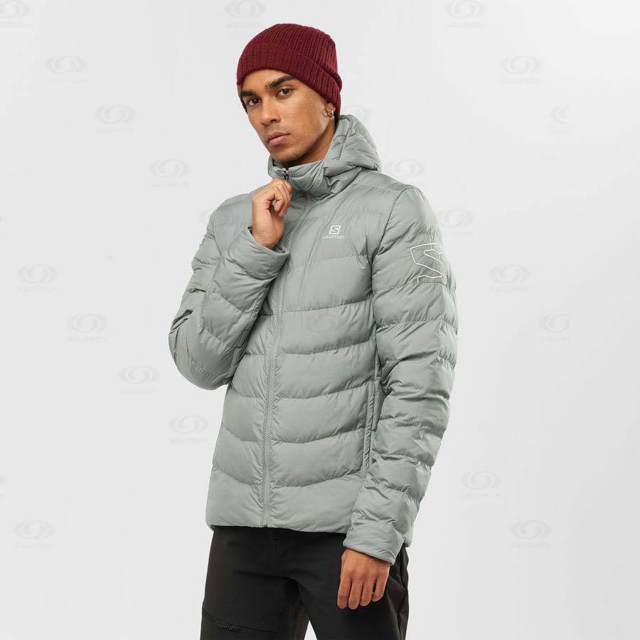 Olive Men's Salomon ESSENTIAL XWARM INSULATED Insulated Jackets | USA-M1811