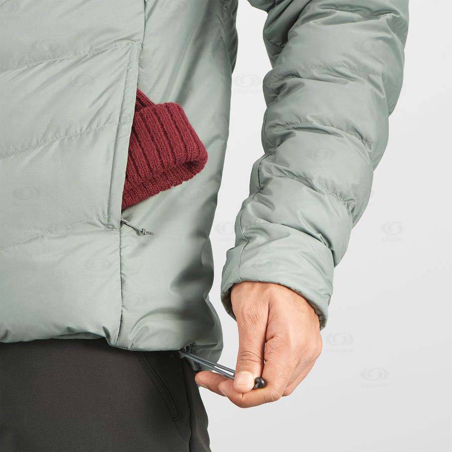 Olive Men's Salomon ESSENTIAL XWARM INSULATED Insulated Jackets | USA-M1811