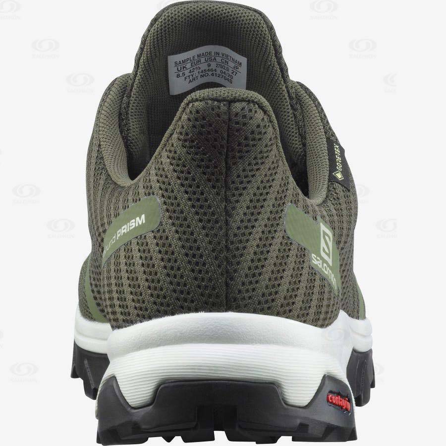 Olive Men's Salomon OUTBOUND PRISM GORE-TEX Hiking Shoes | USA-O1502