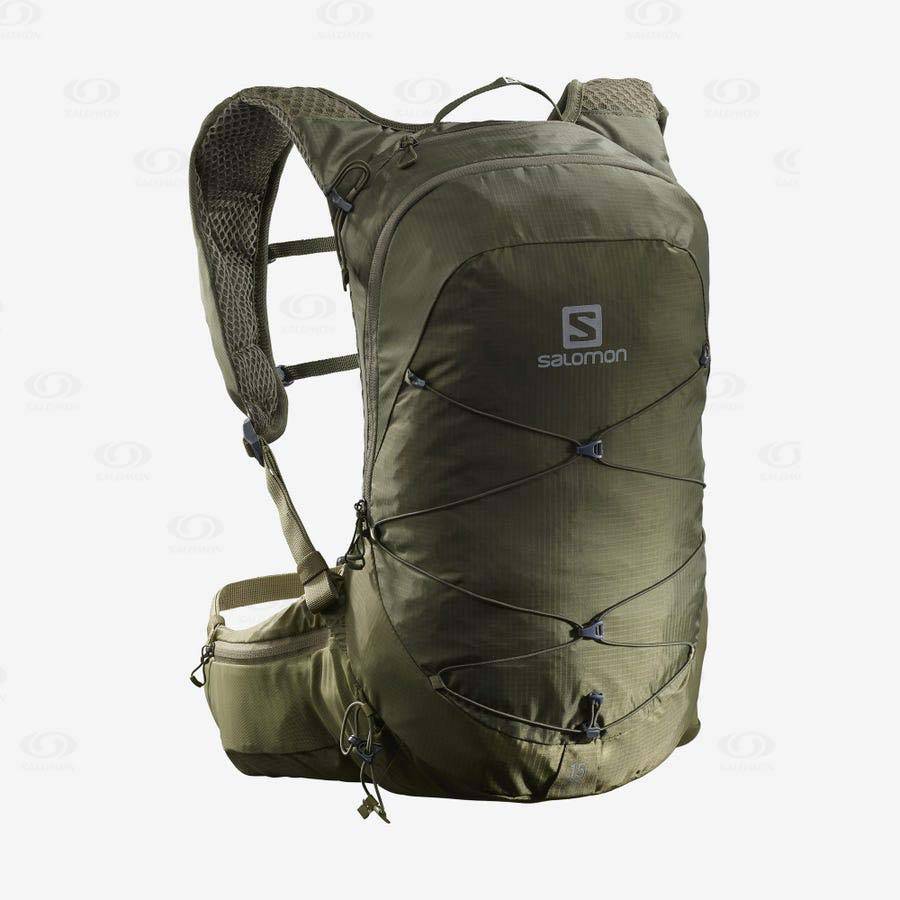 Olive Men\'s Salomon XT 15 Backpacks | USA-L1690