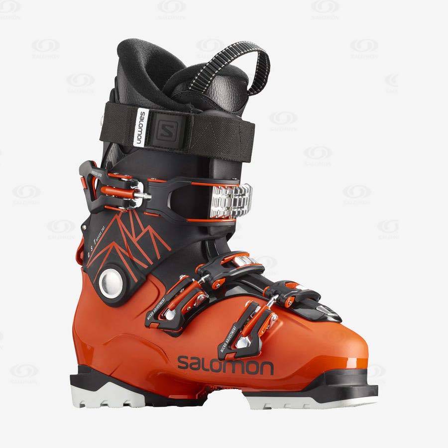 Orange / Black Kids\' Salomon QST ACCESS 70 T Ski Boots | USA-L2537
