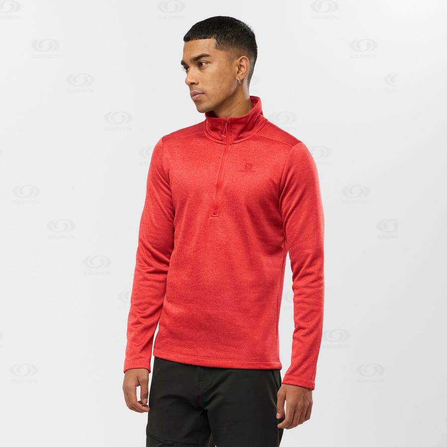 Orange Men's Salomon ESSENTIAL LIGHTWARM SEAMLESS Hoodie | USA-S2458