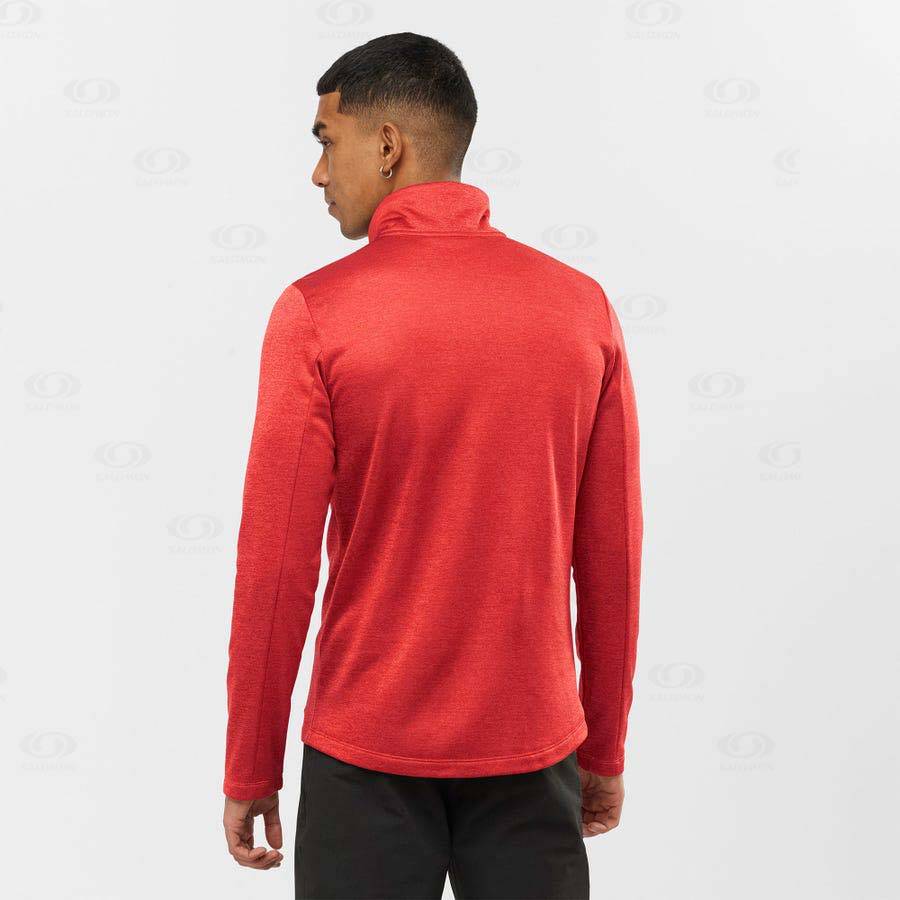 Orange Men's Salomon ESSENTIAL LIGHTWARM SEAMLESS Hoodie | USA-S2458