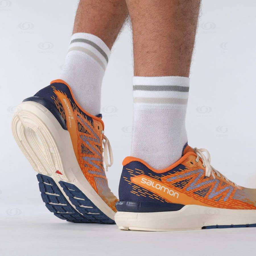 Orange Men's Salomon SONIC 5 BALANCE Running Shoes | USA-M1657