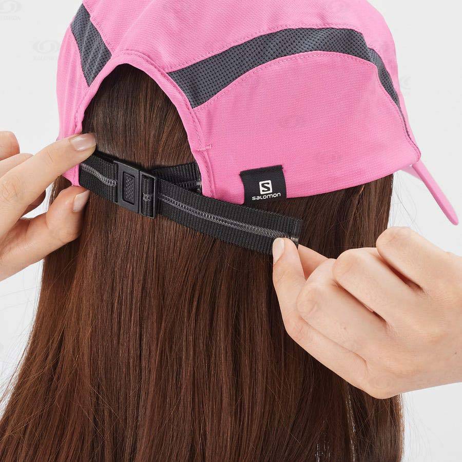 Pink / Purple Men's Salomon XA Hats | USA-S1982
