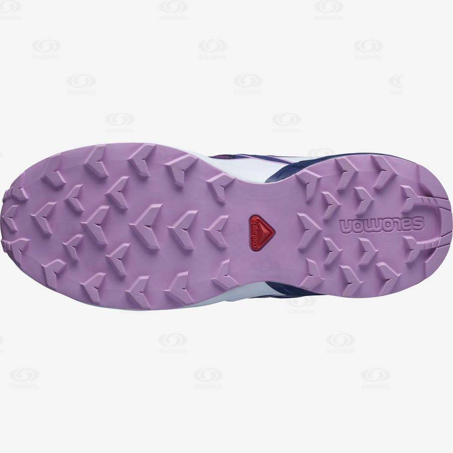 Purple / Blue Kids' Salomon SPEEDCROSS Trail Running Shoes | USA-M1426