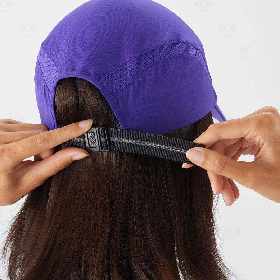 Purple Men's Salomon XA Hats | USA-N2198