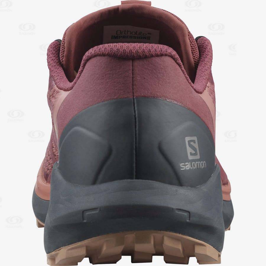 Purple / Orange Women's Salomon SENSE RIDE 4 Trail Running Shoes | USA-O2125