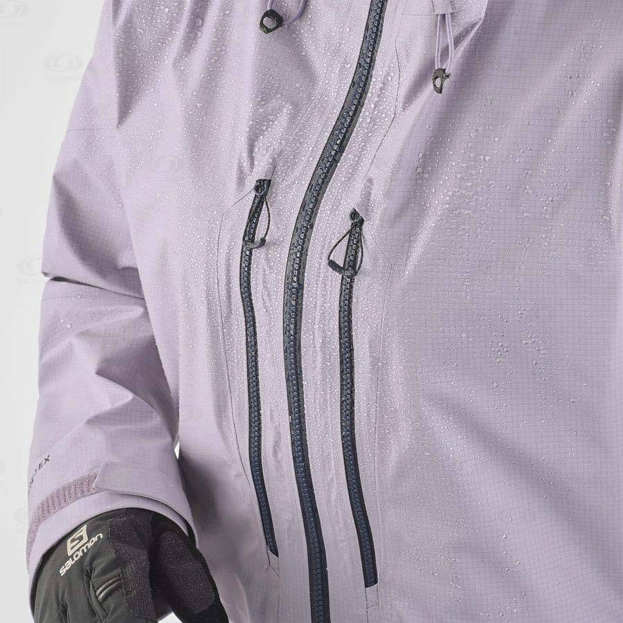 Purple Women's Salomon OUTPEAK GORE-TEX 3L Waterproof Jackets | USA-M1699