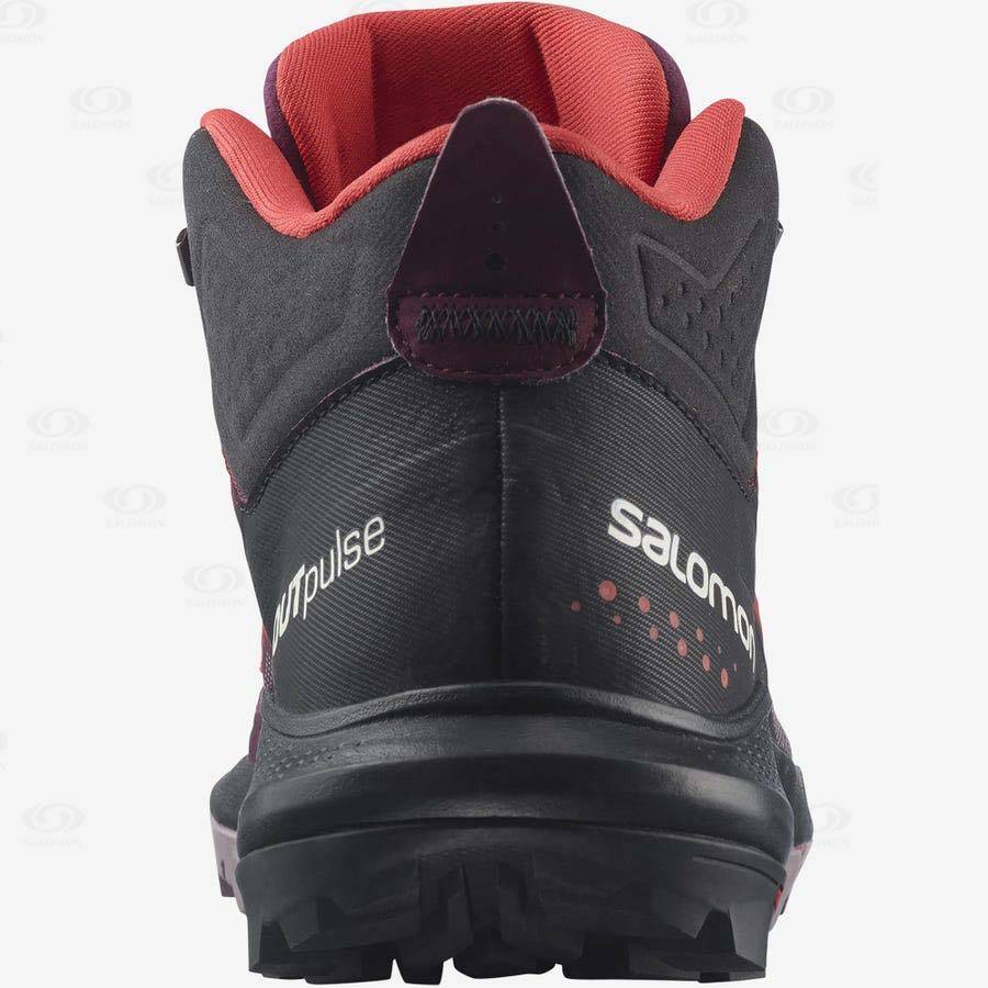 Purple Women's Salomon OUTPULSE MID GORE-TEX Hiking Boots | USA-L2131