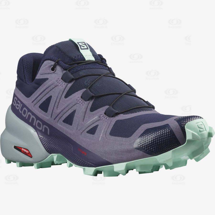 Purple Women's Salomon SPEEDCROSS 5 Trail Running Shoes | USA-O1539