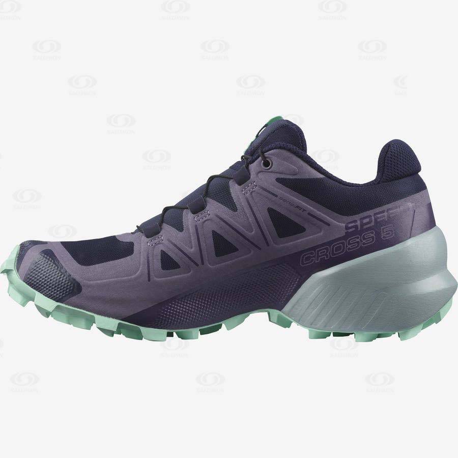 Purple Women's Salomon SPEEDCROSS 5 Trail Running Shoes | USA-O1539
