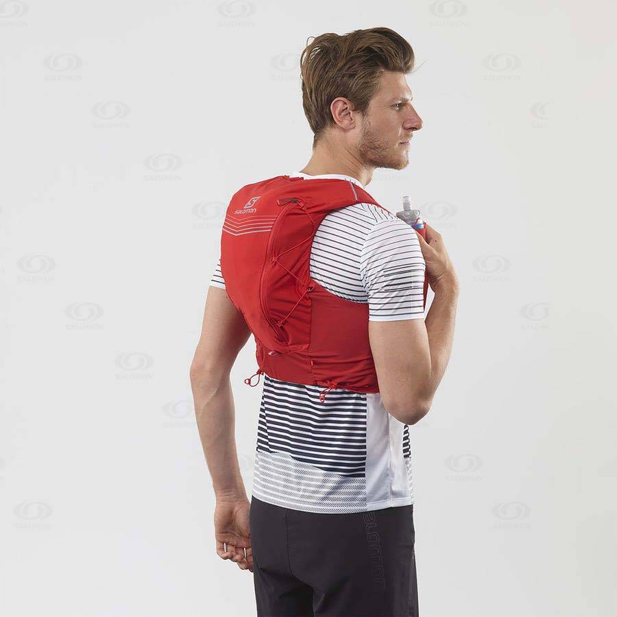 Red Men's Salomon ADV SKIN 12 Running Packs | USA-O1208