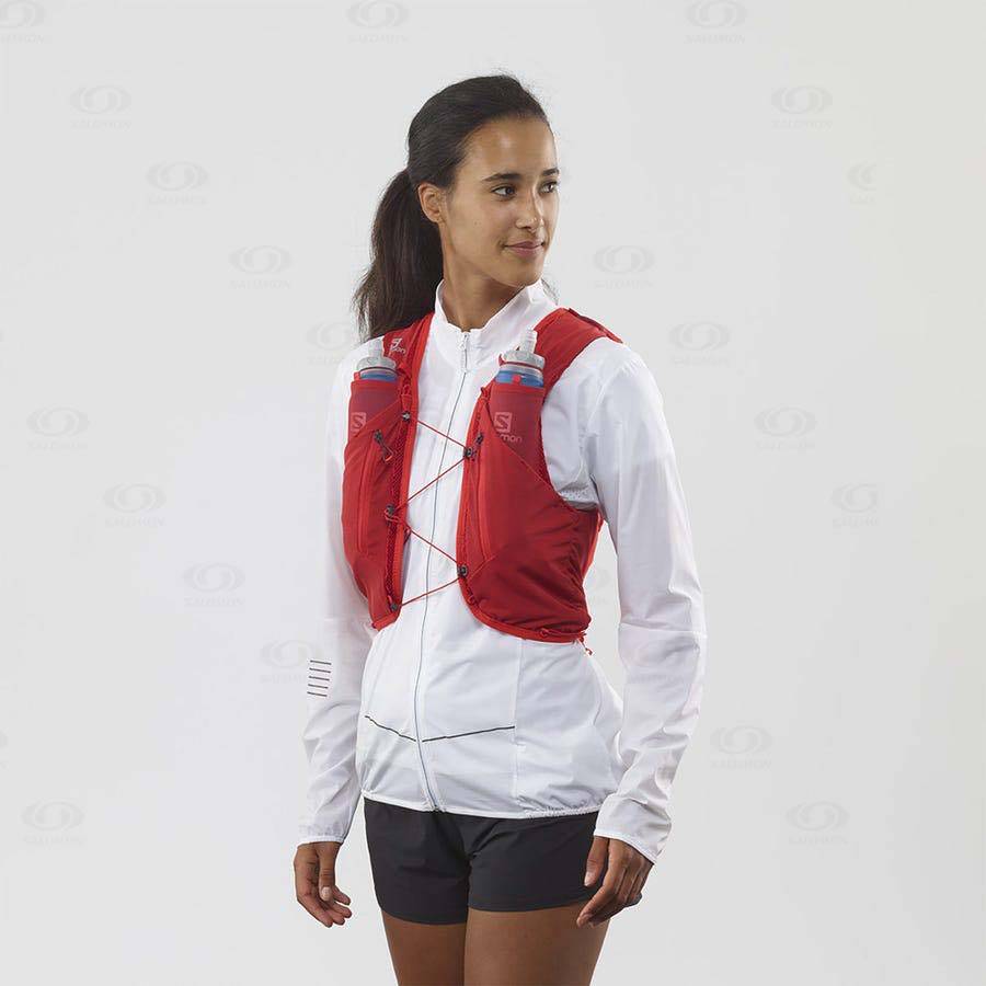Red Men's Salomon ADV SKIN 12 Running Packs | USA-O1208