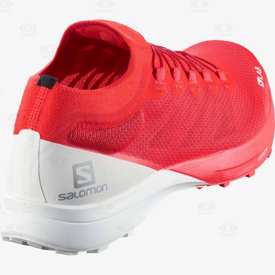 Red Women's Salomon S/LAB SENSE 8 Waterproof Shoes | USA-O1110