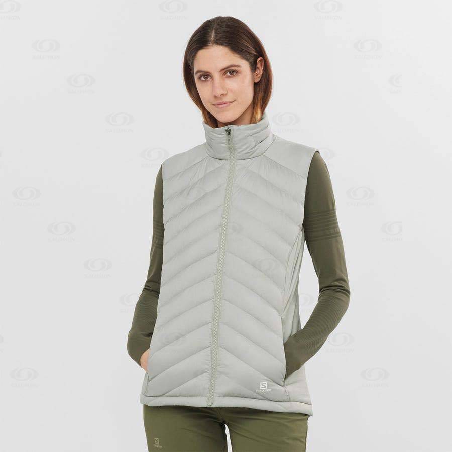 Silver Women's Salomon ESSENTIAL XWARM DOWN Insulated Jackets | USA-M2609
