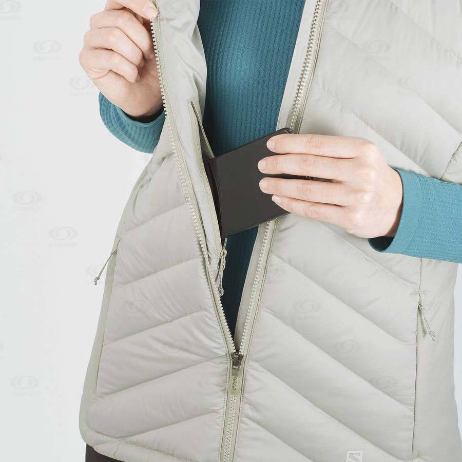 Silver Women's Salomon ESSENTIAL XWARM DOWN Insulated Jackets | USA-M2609