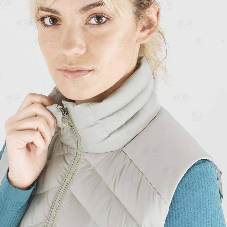 Silver Women's Salomon ESSENTIAL XWARM DOWN Insulated Jackets | USA-M2609