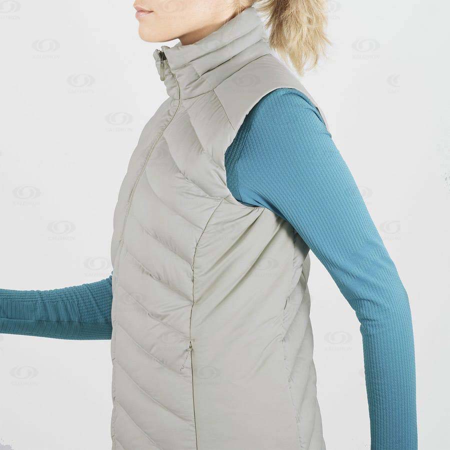 Silver Women's Salomon ESSENTIAL XWARM DOWN Insulated Jackets | USA-M2609