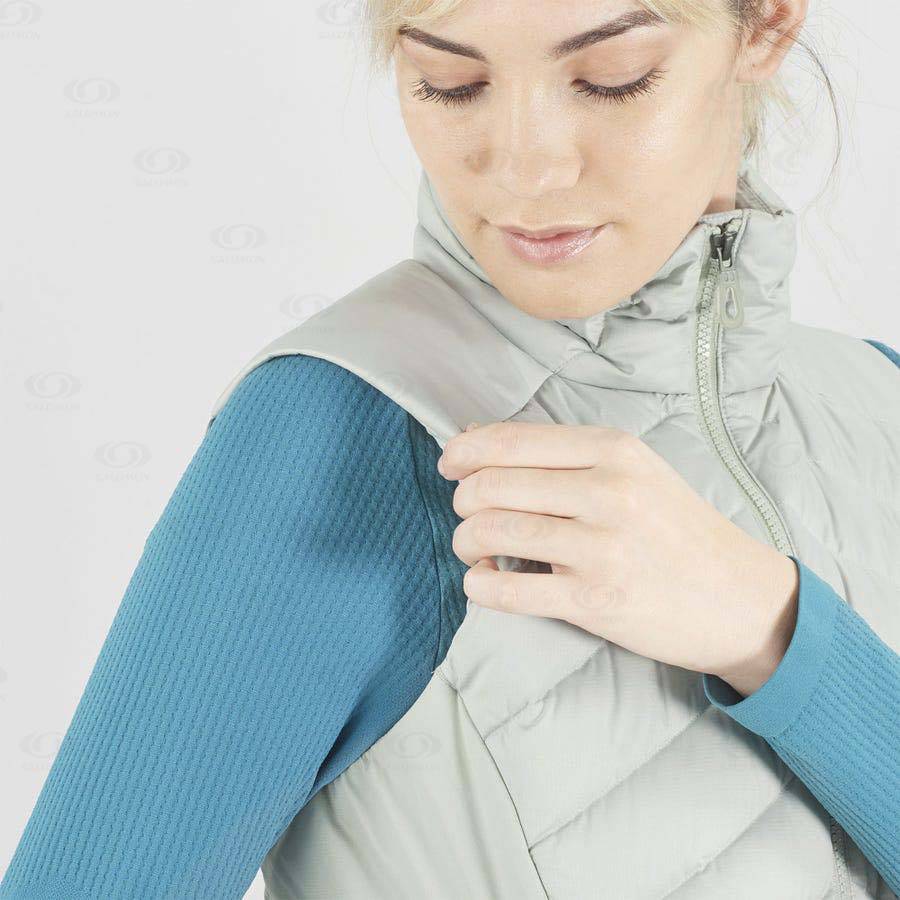 Silver Women's Salomon ESSENTIAL XWARM DOWN Insulated Jackets | USA-M2609