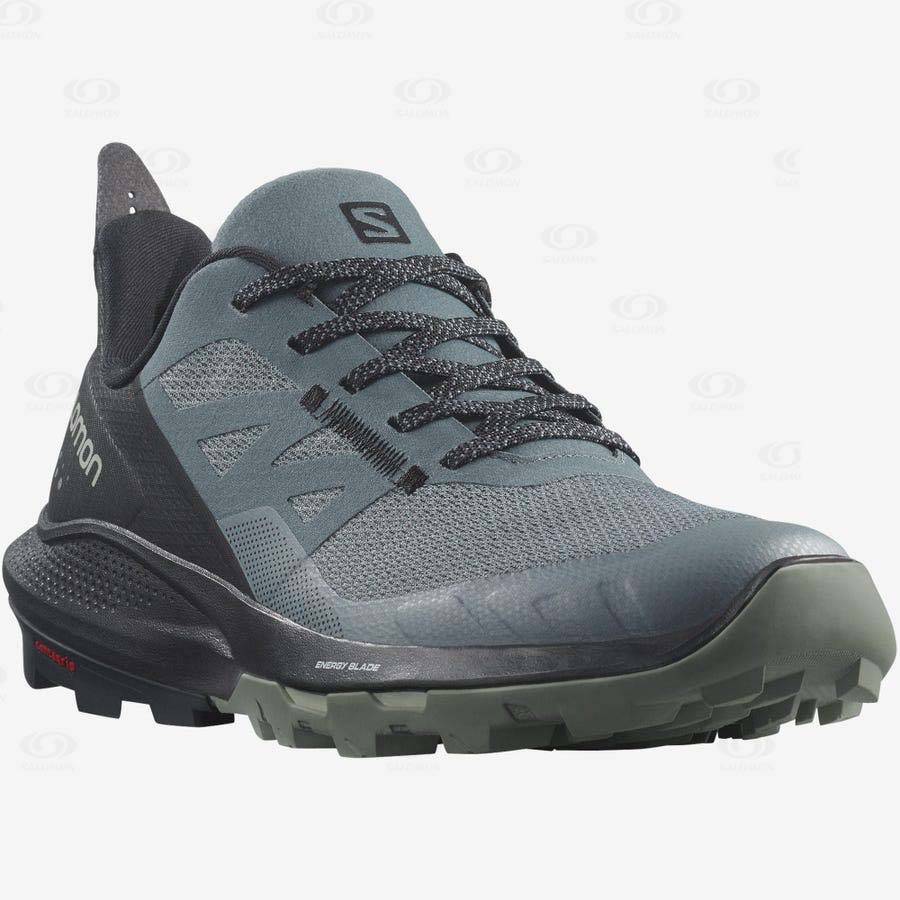 Silver Women's Salomon OUTPULSE Hiking Shoes | USA-S2157