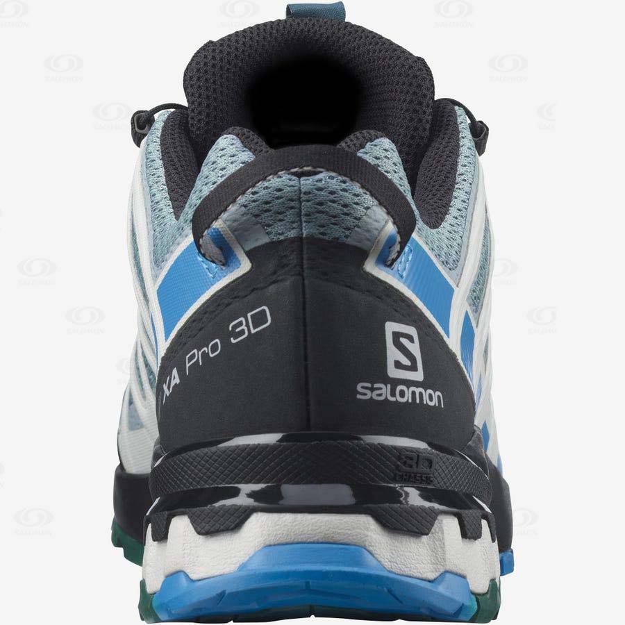 Turquoise Men's Salomon XA PRO 3D v8 Hiking Shoes | USA-O2141