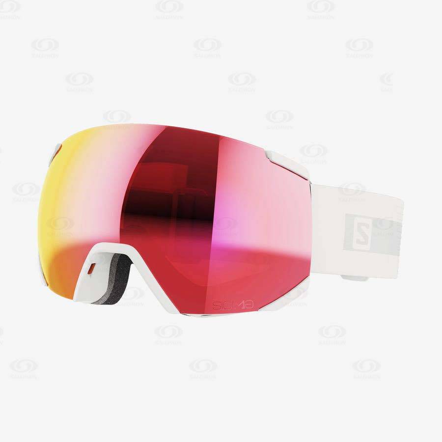 White Men\'s Salomon RADIUM SIGMA Goggles | USA-S1457