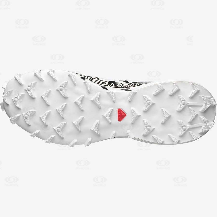 White Men's Salomon SPEEDCROSS OFFROAD Sneakers | USA-O2204