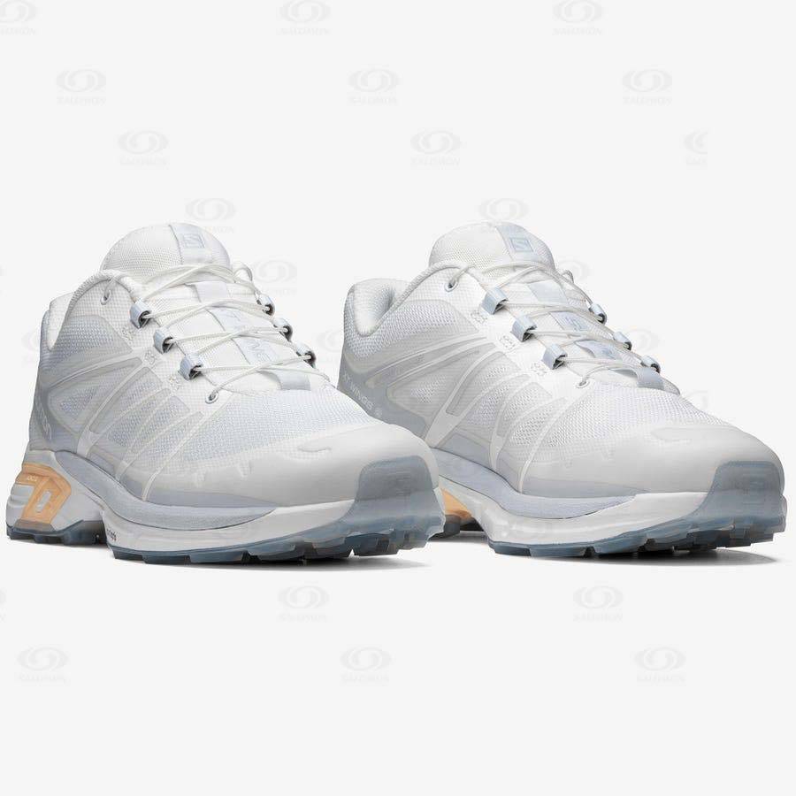 White Men's Salomon XT-WINGS 2 Sneakers | USA-M1678