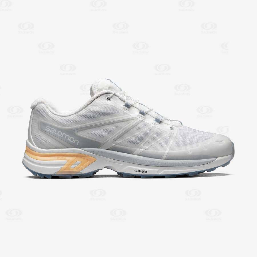 White Men\'s Salomon XT-WINGS 2 Sneakers | USA-M1678