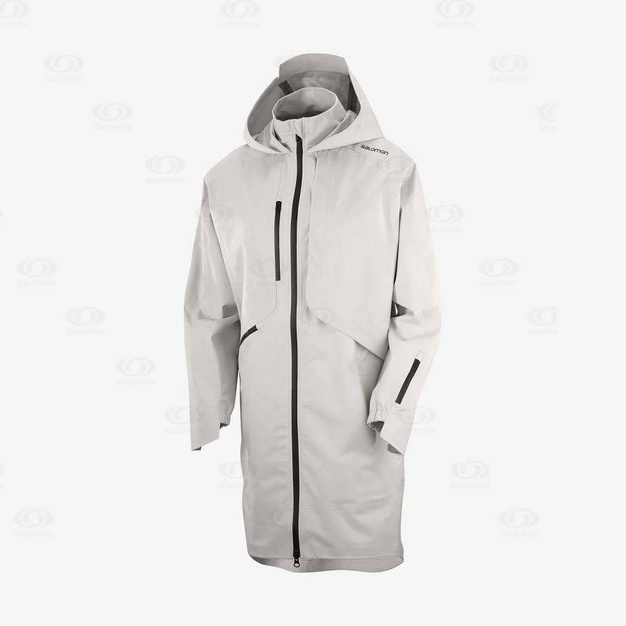 White Women\'s Salomon OUTLIFE WP COMMUTER PARKA W Waterproof Jackets | USA-N2009