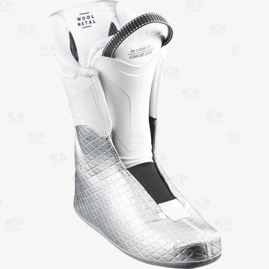 White Women's Salomon QST ACCESS 60 Ski Boots | USA-N2478