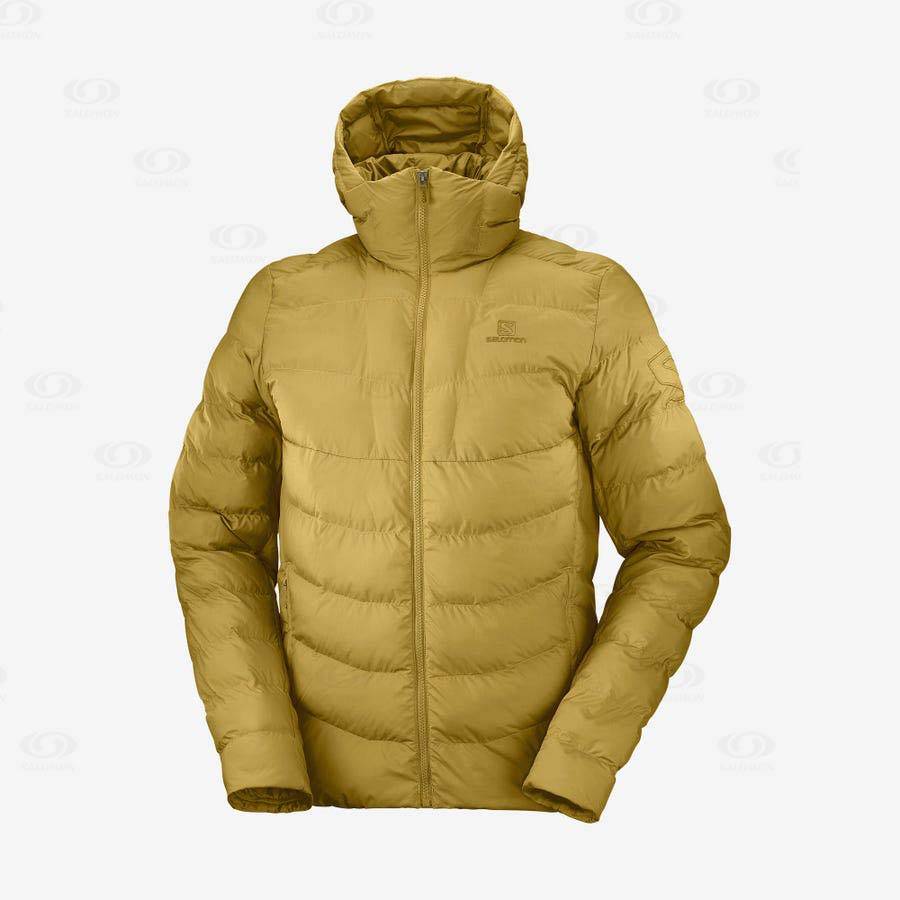Yellow Men\'s Salomon ESSENTIAL XWARM INSULATED Insulated Jackets | USA-L1445