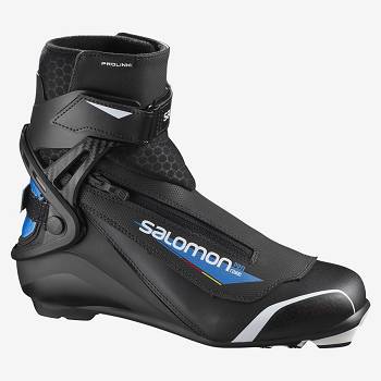 Black / Blue Men's Salomon PRO COMBI PROLINK Ski Boots | USA-O1460