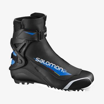 Black / Blue Men's Salomon RS8 PILOT Ski Boots | USA-M1517
