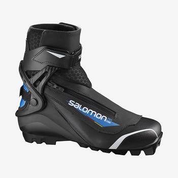 Black / Blue Women's Salomon PRO COMBI PILOT Ski Boots | USA-W1310