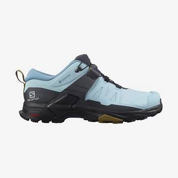 Black / Blue Women's Salomon X ULTRA 4 GORE-TEX Hiking Shoes | USA-S2101