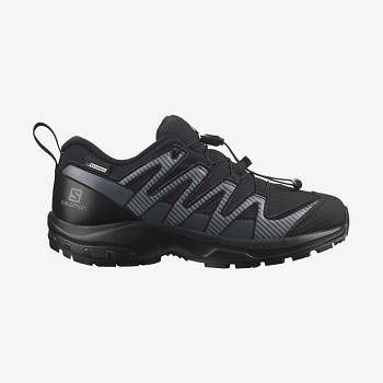 Black Kids' Salomon XA PRO V8 CLIMASALOMON™ Waterproof Shoes | USA-L2124
