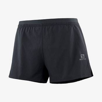 Black Men's Salomon CROSS 3'' Shorts | USA-S1254