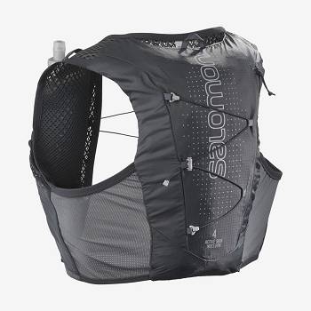 Black Men's Salomon NOCTURN ACTIVE SKIN 4 Running Packs | USA-N1407