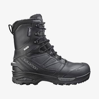 Black Men's Salomon TOUNDRA FORCES CLIMASALOMON™ Waterproof Boots | USA-O1915