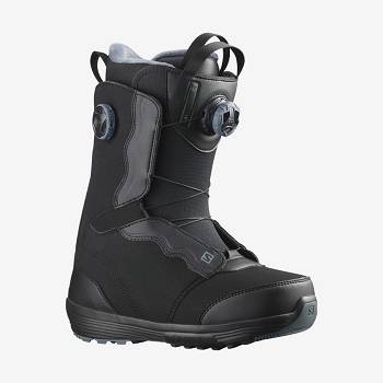 Black Women's Salomon IVY BOA Ski Boots | USA-A2144