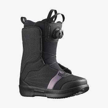 Black Women's Salomon PEARL BOA Ski Boots | USA-A2018