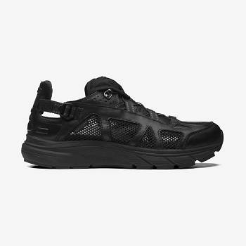 Black Women's Salomon TECHSONIC LEATHER ADVANCED Sneakers | USA-O1392