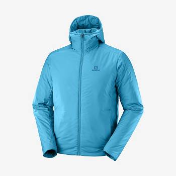 Blue Men's Salomon OUTRACK INSULATED Insulated Jackets | USA-O1399