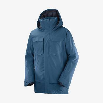 Blue Men's Salomon STANCE CARGO Ski Jackets | USA-O1600