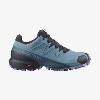 Blue Women's Salomon SPEEDCROSS 5 GORE-TEX Waterproof Shoes | USA-O1819