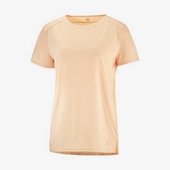Brown Women's Salomon OUTLINE SUMMER T Shirts | USA-L2565