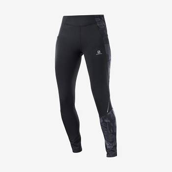 Grey Women's Salomon CROSS RUN 28'' Running Tights | USA-O1936